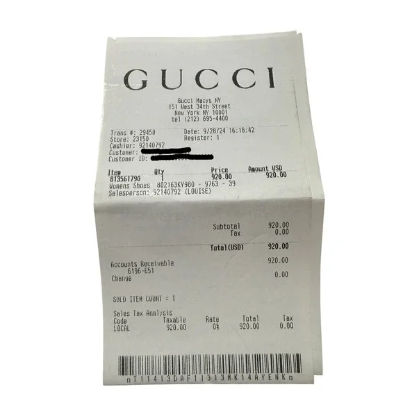 Gucci Princetown GG Supreme Canvas Horsebit Mules Beige Ebony 39 802163 KY980 - Picture 12 of 12